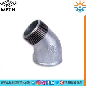 چپقی گالوانیزه 45 درجه مک چین