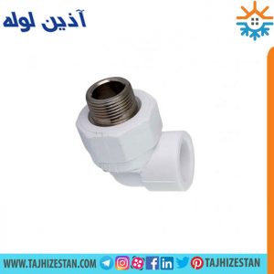 زانو یکسر مغزی فلزی آذین